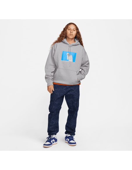 Nike SB CorpoSK8 GFX Fleece Pullover, DK Grey Heather