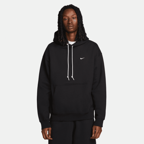 Nike Solo Swoosh Fleece Pullover Hoodie, Black