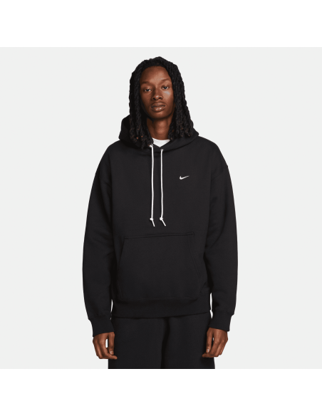 Nike Solo Swoosh Fleece Pullover Hoodie, Black