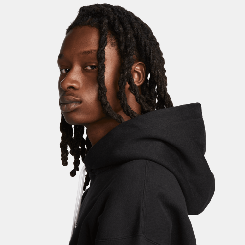Nike Solo Swoosh Fleece Pullover Hoodie, Black
