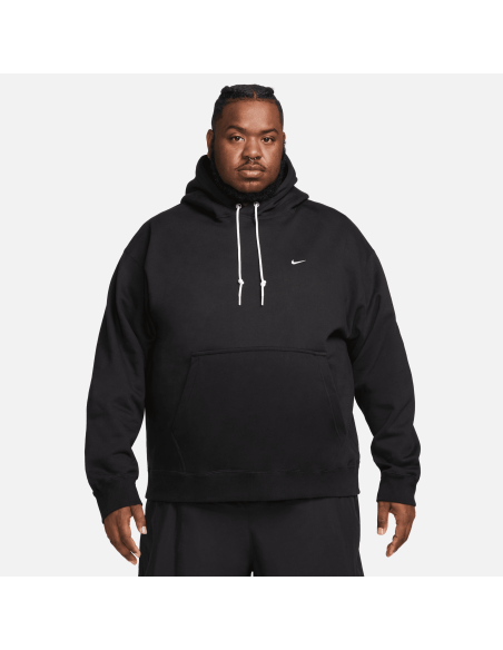 Nike Solo Swoosh Fleece Pullover Hoodie, Black