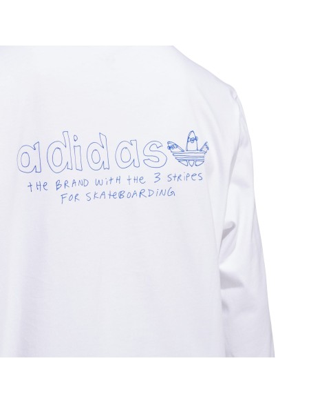 adidas x Henry Jones Long-Sleeve, WHITE/ROYBLU