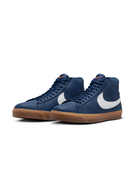 Nike SB Zoom Blazer Mid, Navy/White-Navy-Gum Light Brown